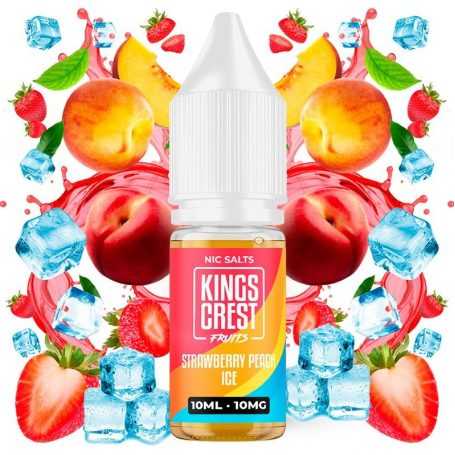 Strawberry Peach Ice 10ml - Kings Crest Salts 10ml - Kings Crest Salts